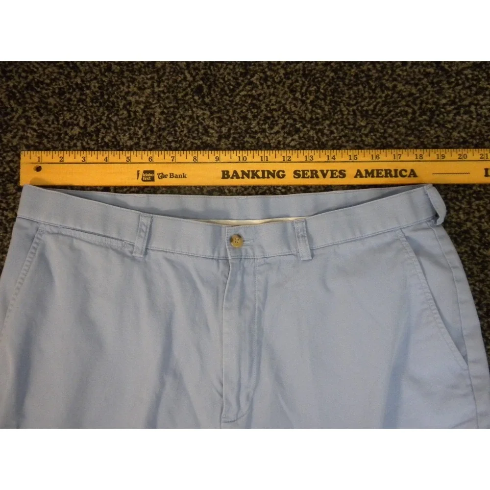 Polo Ralph Lauren Shorts 38x10 Blue Prospect Chino Flat Front Golf Twill Vintage